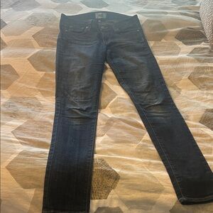 PAIGE Women's Dark Blue Skinny Jeans